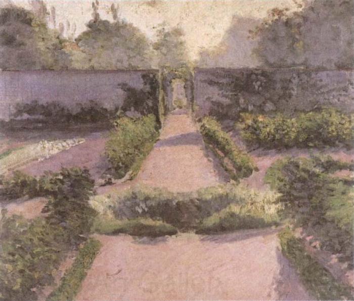 Gustave Caillebotte Kitchen Garden at Yerres Spain oil painting art